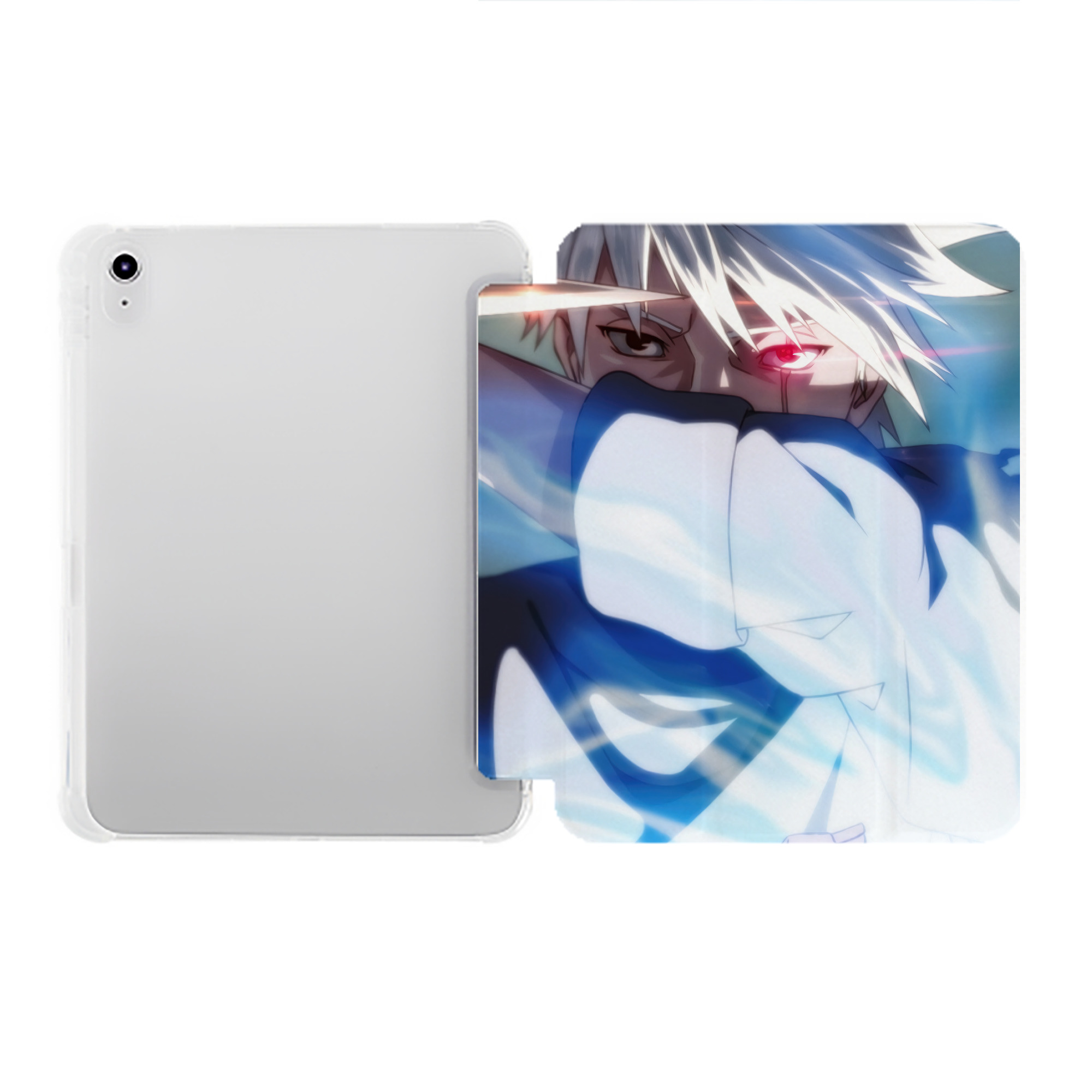 （画像用） NARUTO -ナルト- NARUTO -ナルト- 疾風伝 IPad ケース ペン収納付き 三つ折りスタンド PUレザー×シリコン 対応機種9.5/10.5/10.9インチ